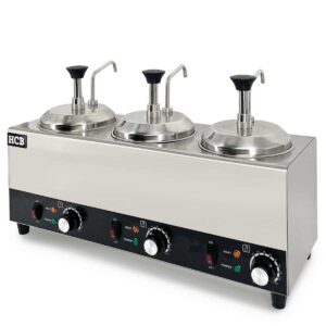 HCB Verwarmde sauspomp - 3 x 2 liter - 230V - RVS