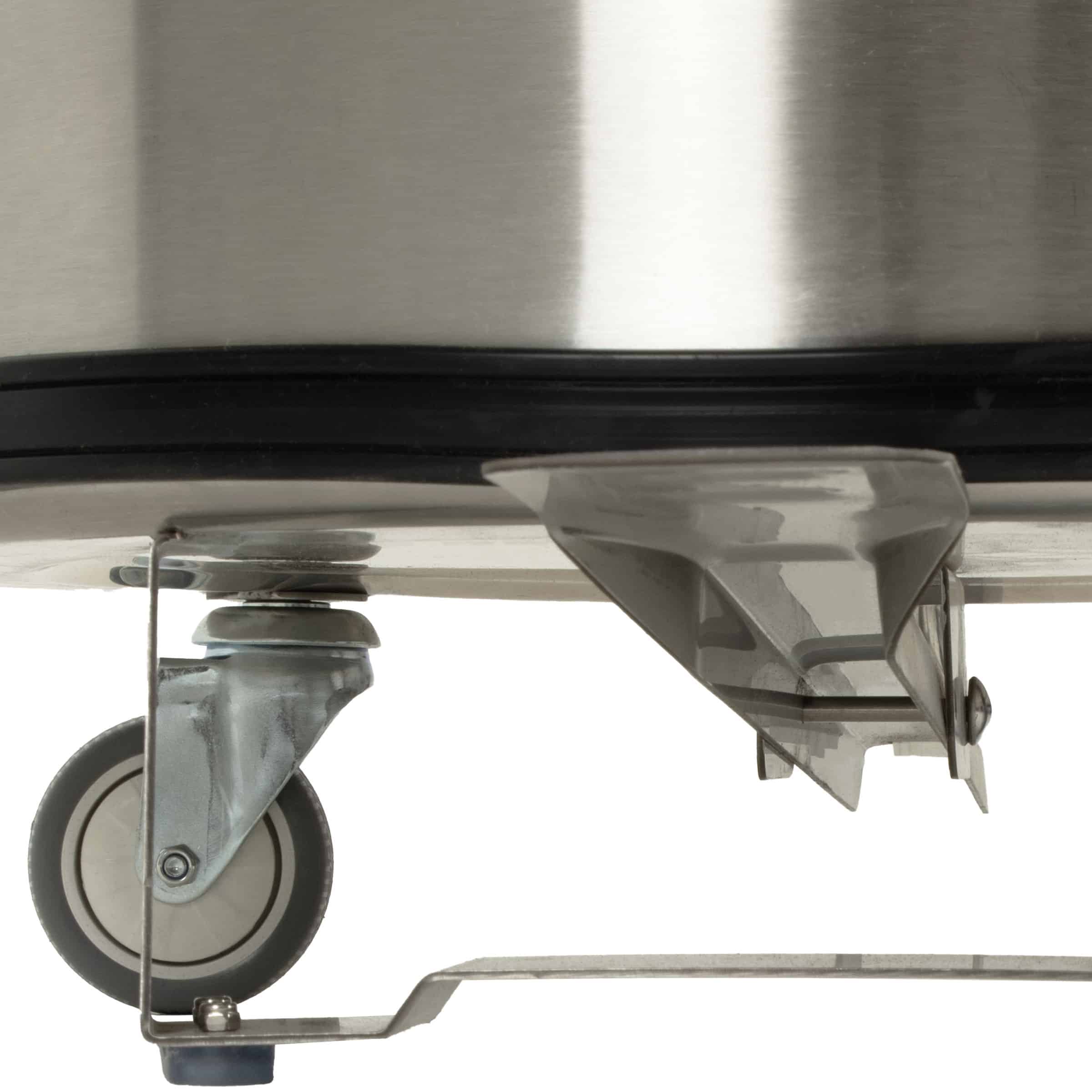 HCB Prullenbak - 100 liter - voetbediening - RVS - Afbeelding 5