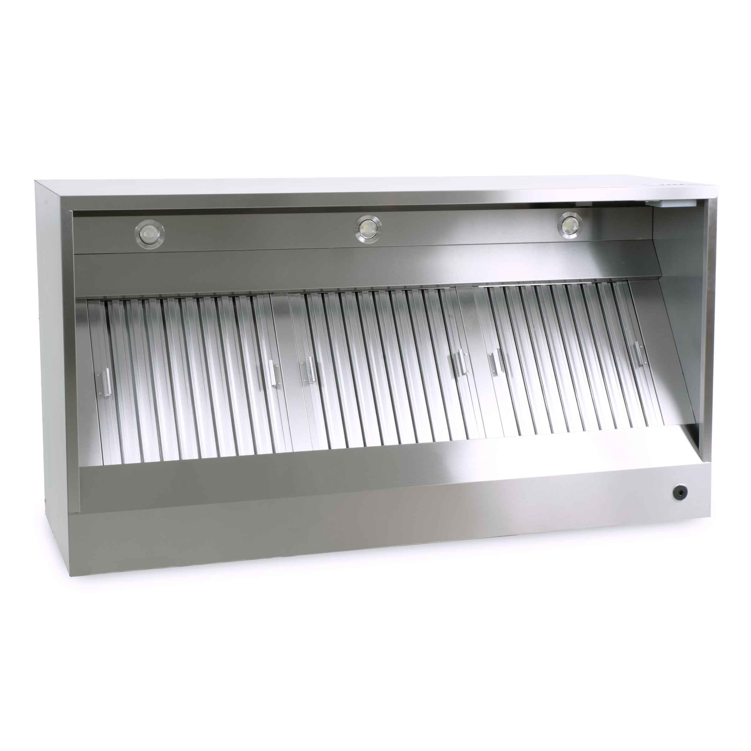 HCB Afzuigkap - doos model - met motor - 180 cm - 230V - RVS - Afbeelding 3