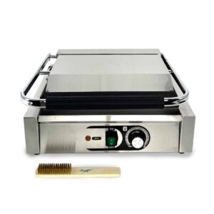 HCB Paninigrill - geribbeld/glad - 230V - RVS