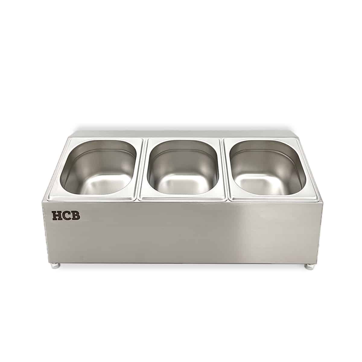 HCB Bakhouder - 3 x 1/6 GN - RVS - Afbeelding 2