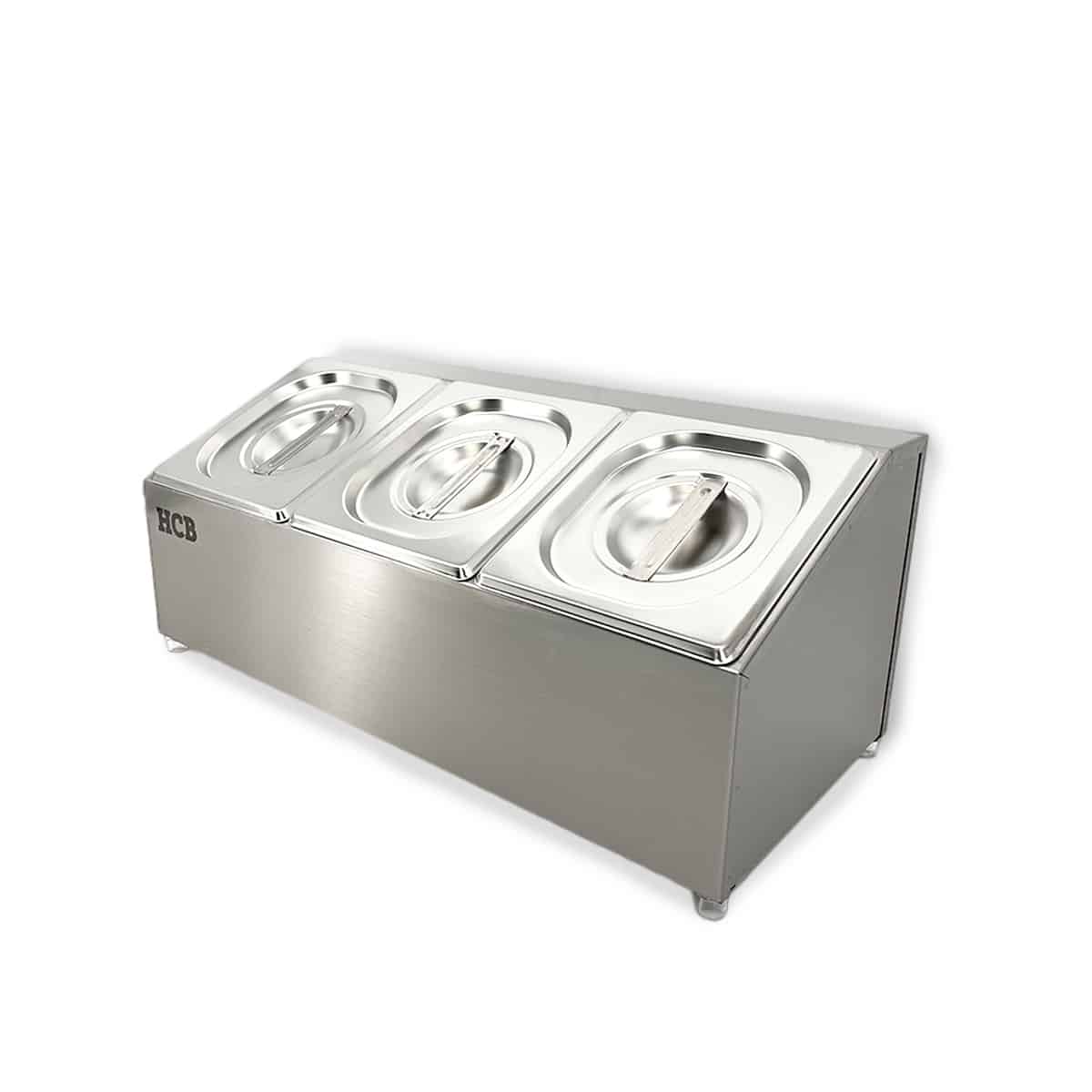 HCB Bakhouder - 3 x 1/6 GN - RVS - Afbeelding 3