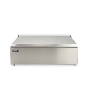 HCB Bakhouder - 3 x 1/6 GN - deksel - RVS