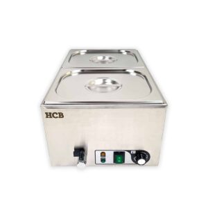 HCB Bain marie - 2 x 1/2 GN - 230V - RVS