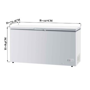 HCB Vrieskist - klapdeksel - 358 liter - 230V