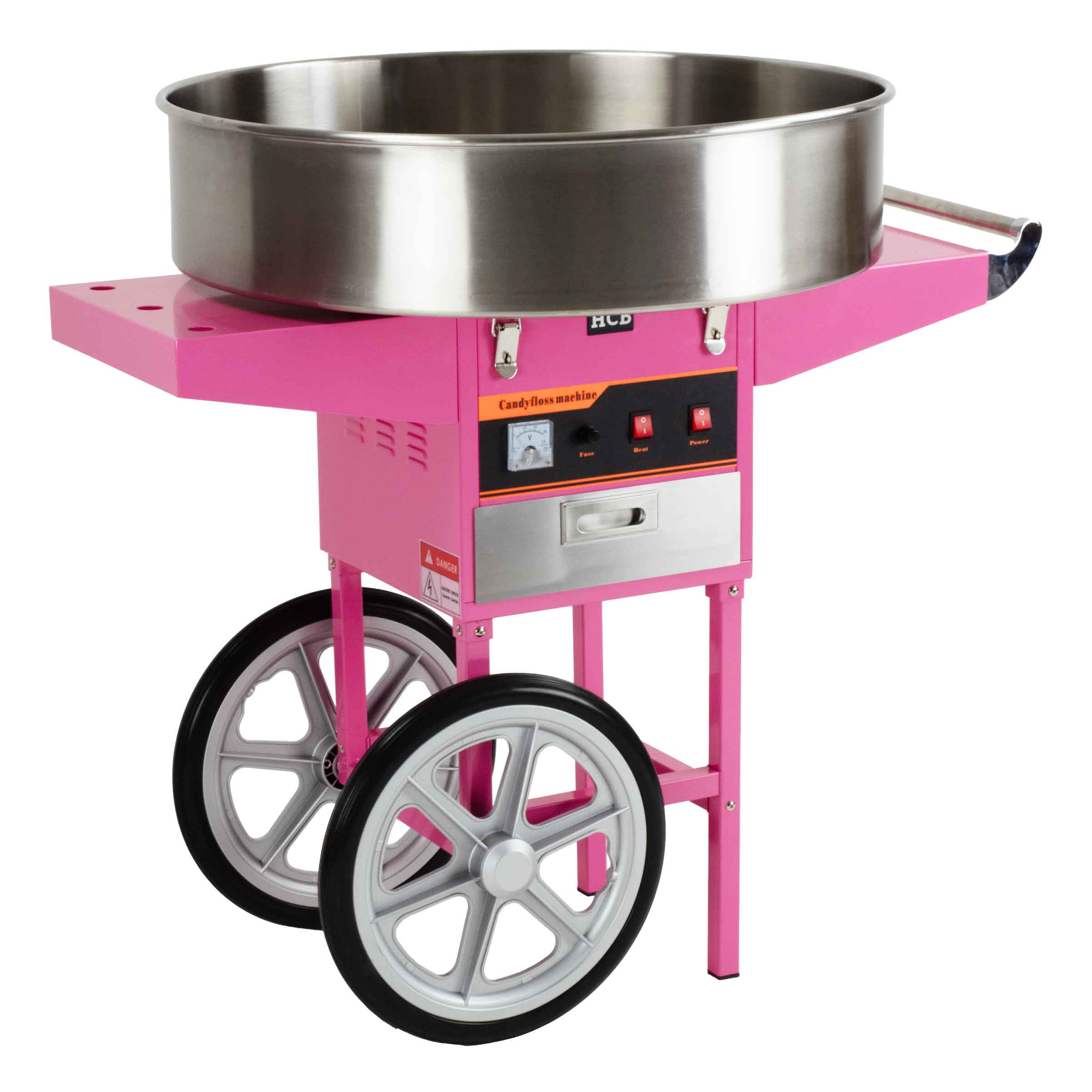 HCB Suikerspinmachine - met onderstel - 73 cm - 230V - Afbeelding 3