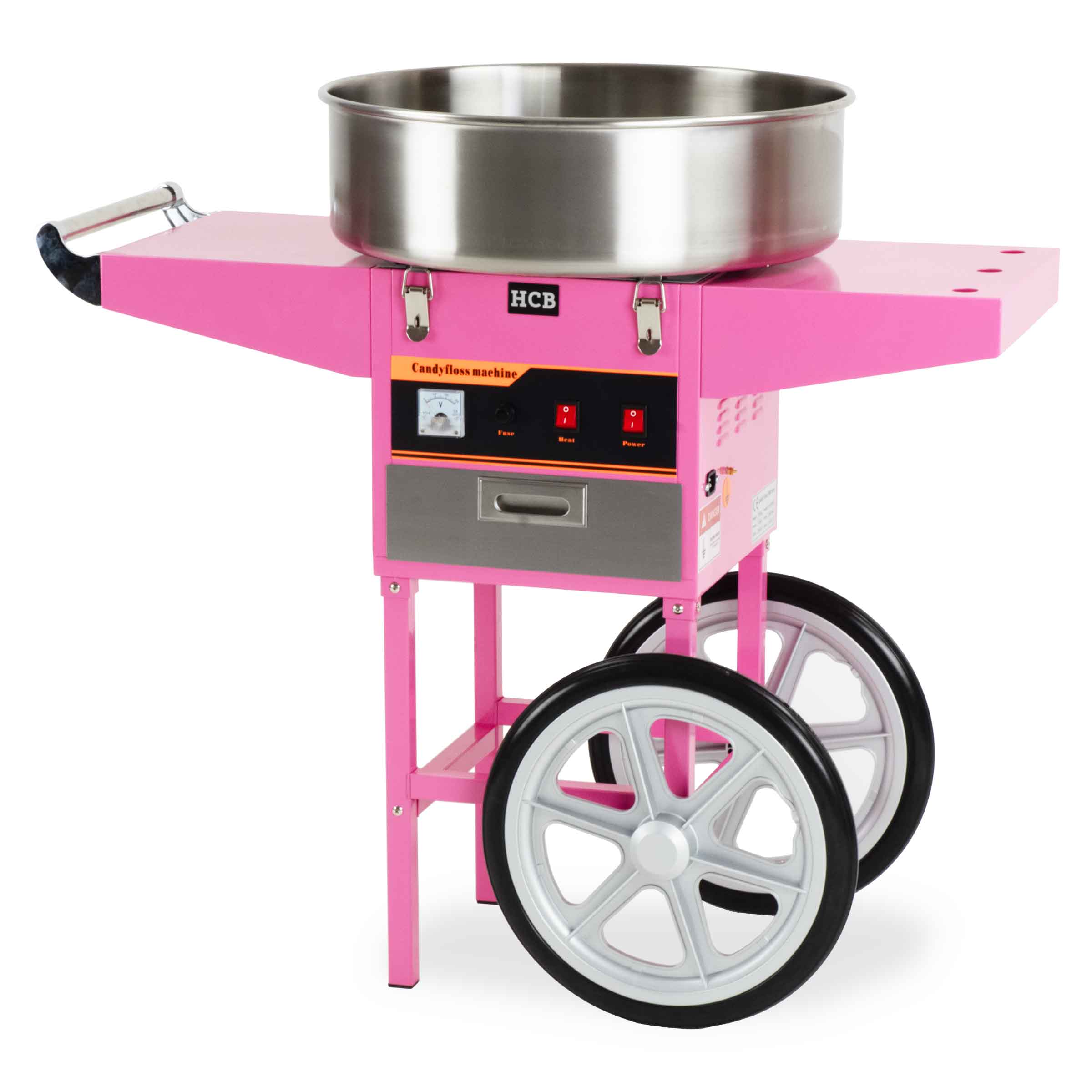 HCB Suikerspinmachine - met onderstel - 52 cm - 230V