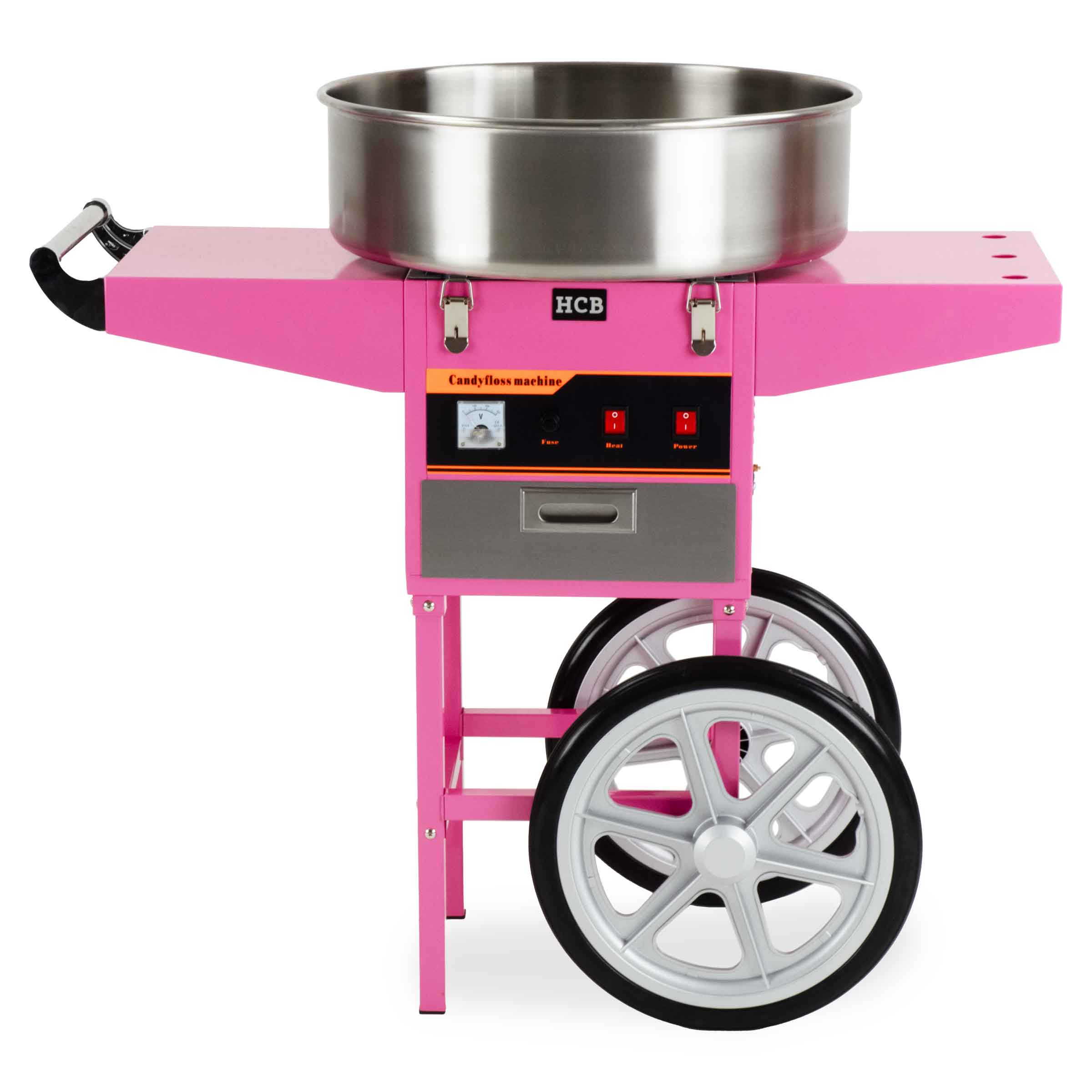 HCB Suikerspinmachine - met onderstel - 52 cm - 230V - Afbeelding 2