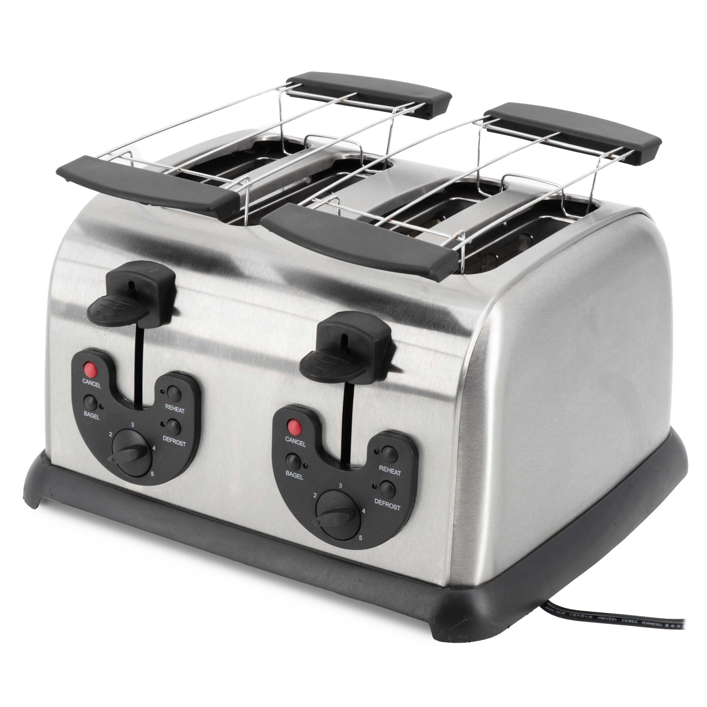 GGG Broodrooster - 4 sneden - 230V - RVS