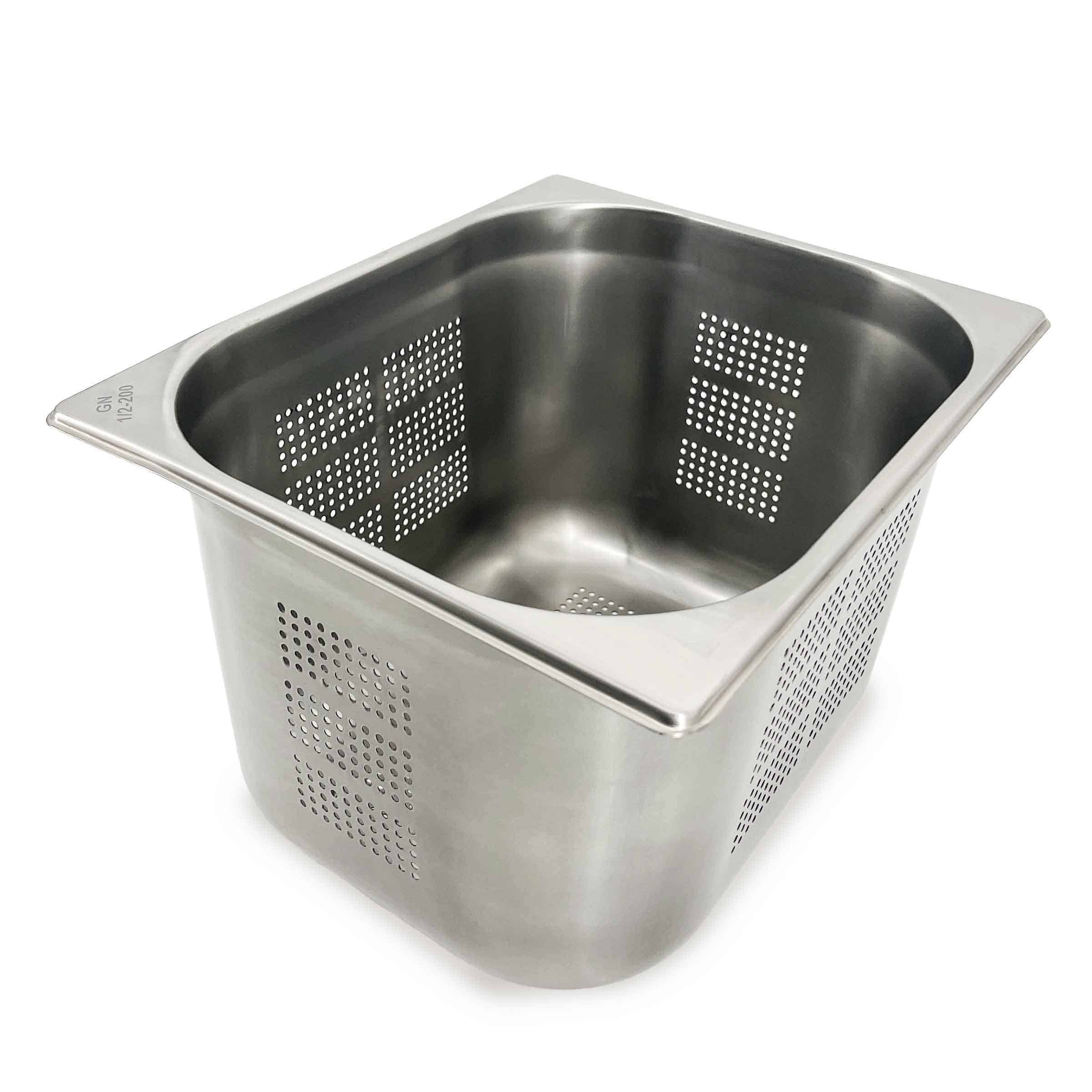 HCB Gastronorm bak - 1/2 - 200 mm - geperforeerd - RVS