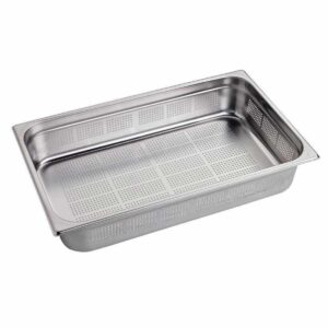 HCB Gastronorm bak - 1/1 - 100 mm - geperforeerd - RVS