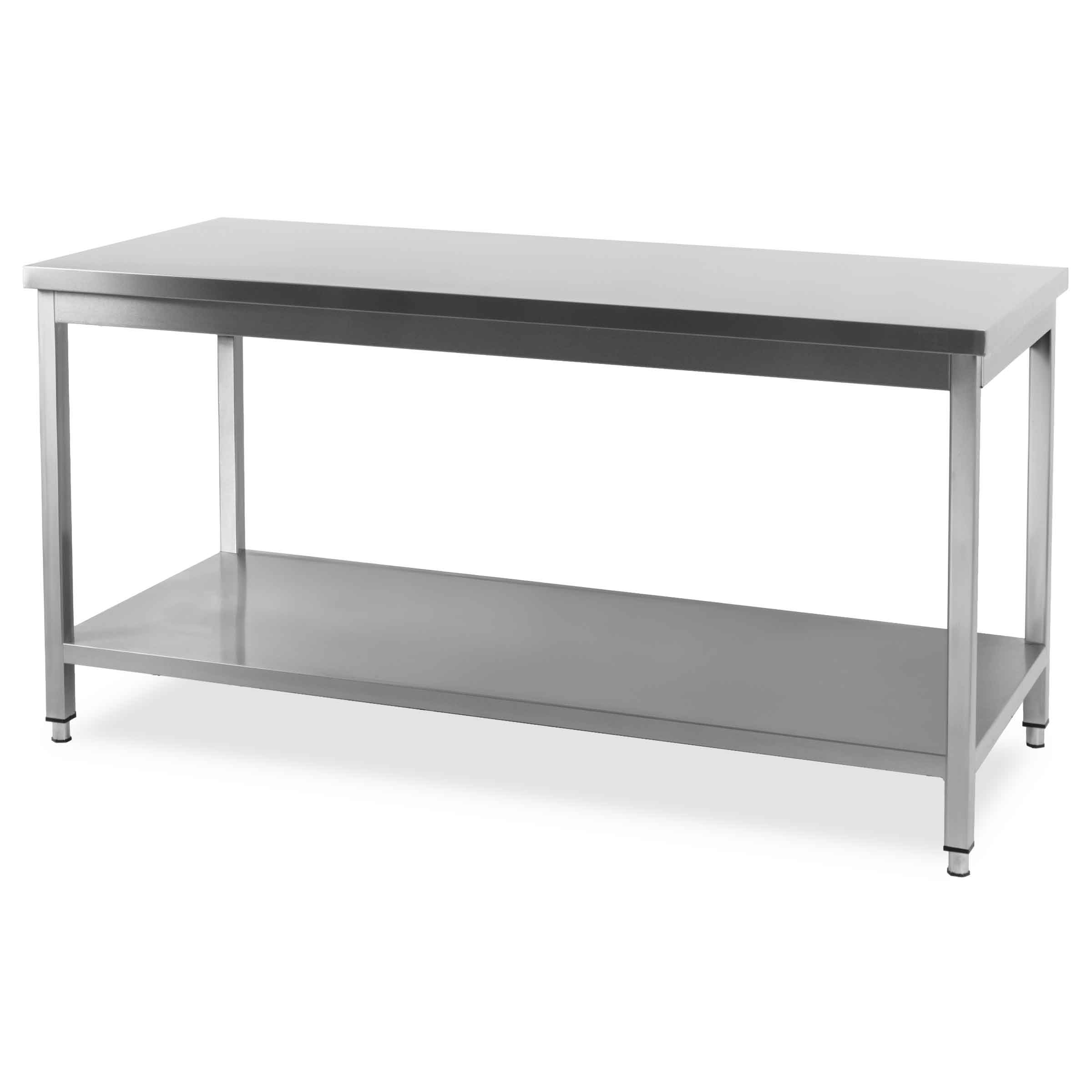 HCB Pro-line Werktafel - met onderschap - 160 x 70 x 85 cm - RVS