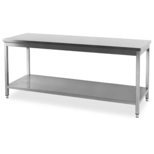HCB Pro-line Werktafel - met onderschap - 200 x 70 x 85 cm - RVS