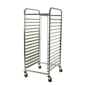 HCB Regaalwagen - 32 x 60/40 cm - RVS