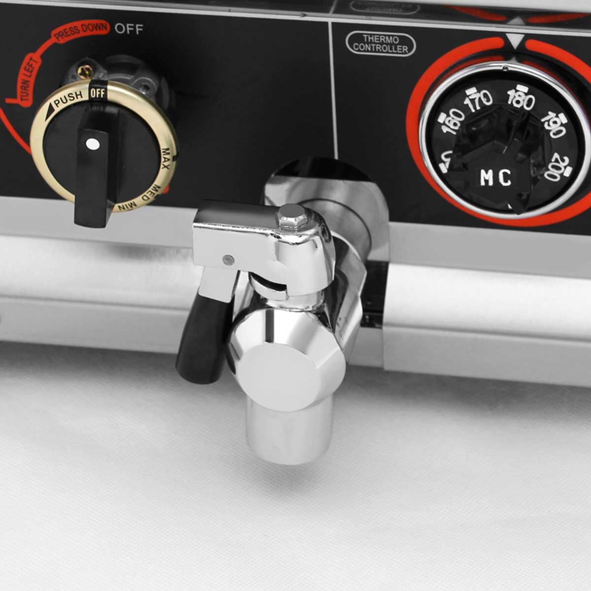 HCB Dubbele friteuse - 2 x 30 liter - propaan - RVS - Afbeelding 4