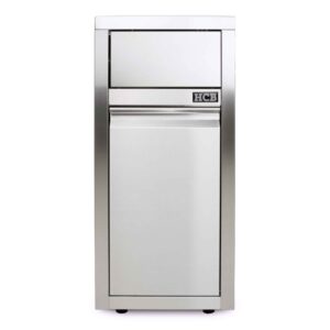 HCB Prullenbak - verrijdbaar - 50 liter - duwdeksel - RVS