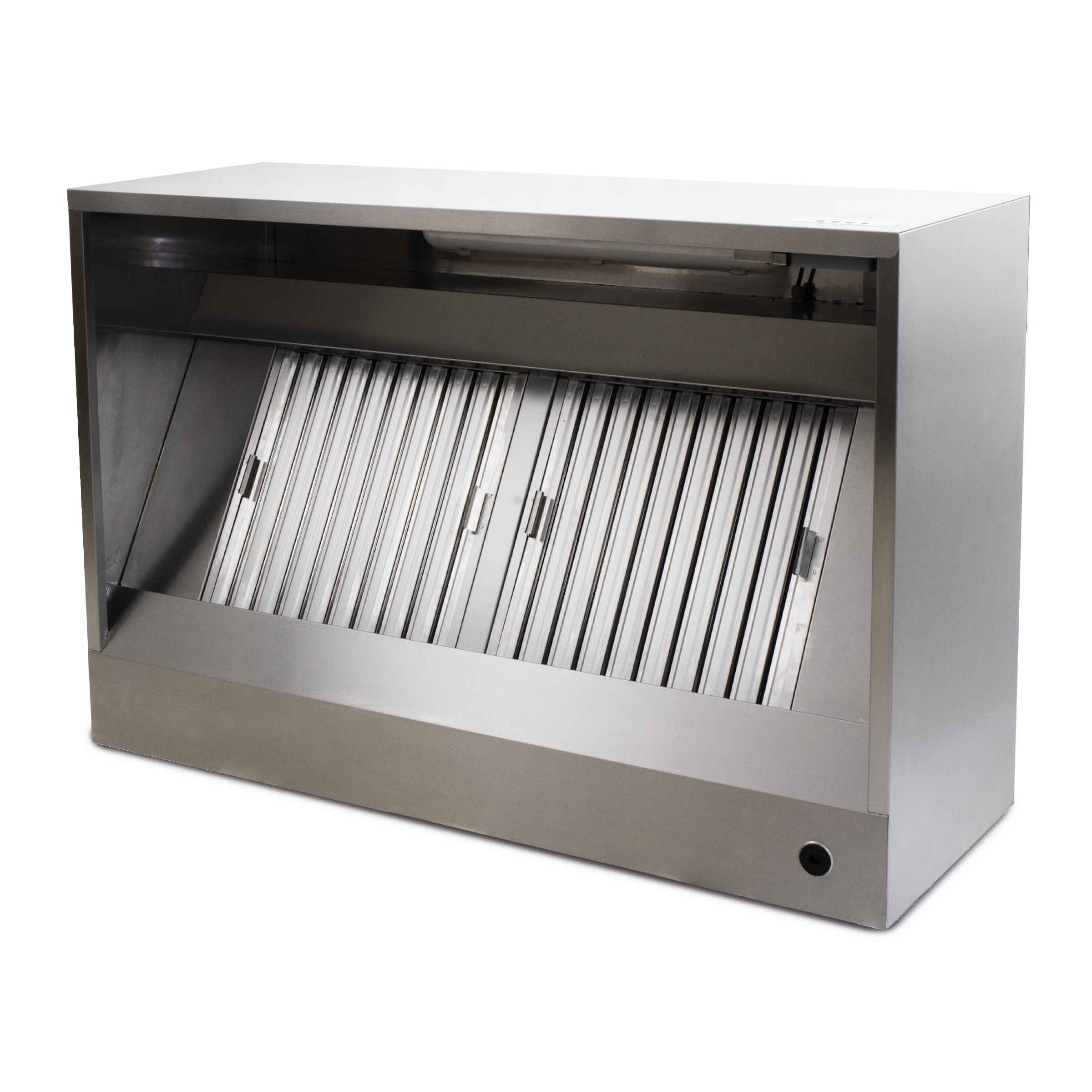 HCB Afzuigkap - doos model - met motor - 140 cm - 230V - RVS