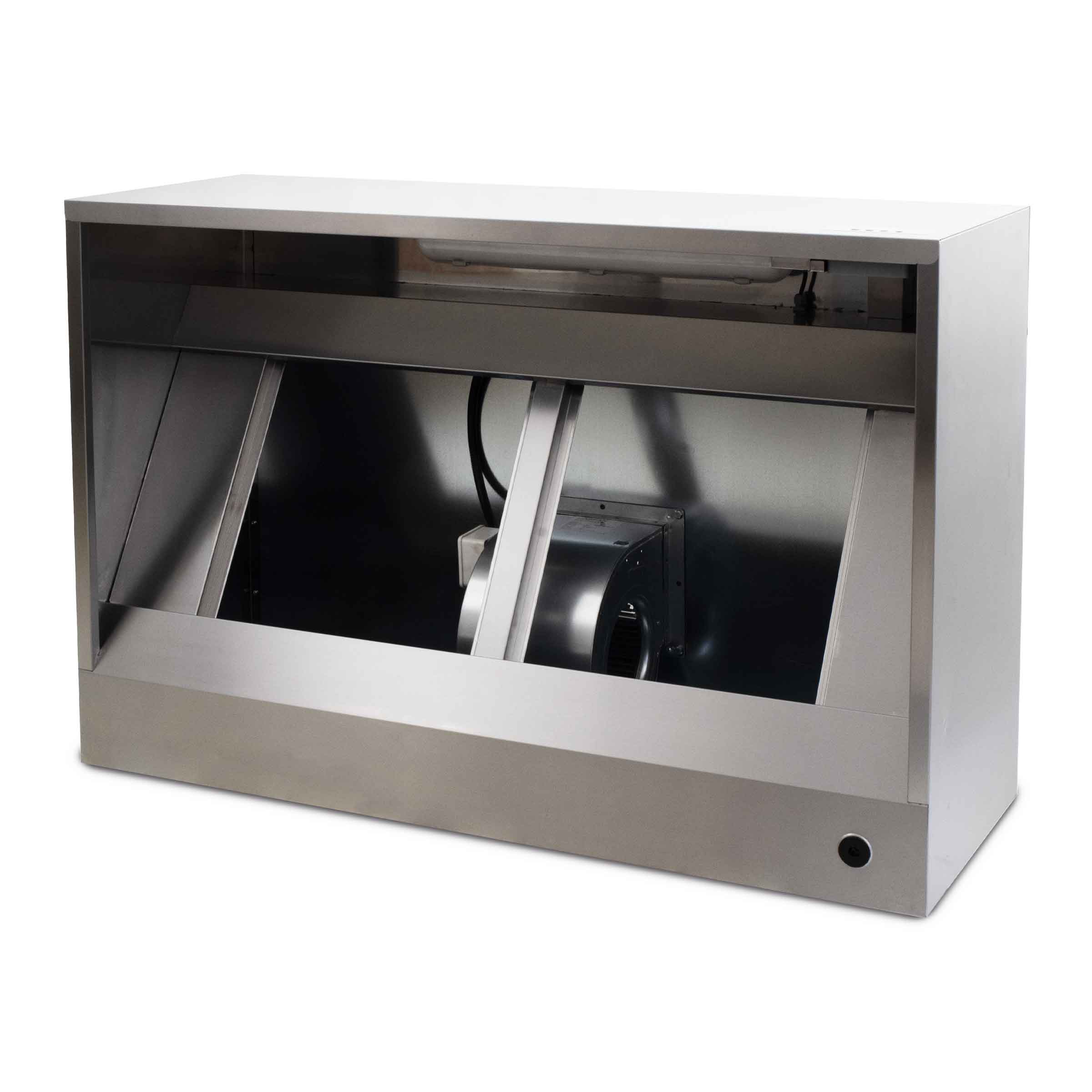 HCB Afzuigkap - doos model - met motor - 140 cm - 230V - RVS - Afbeelding 2