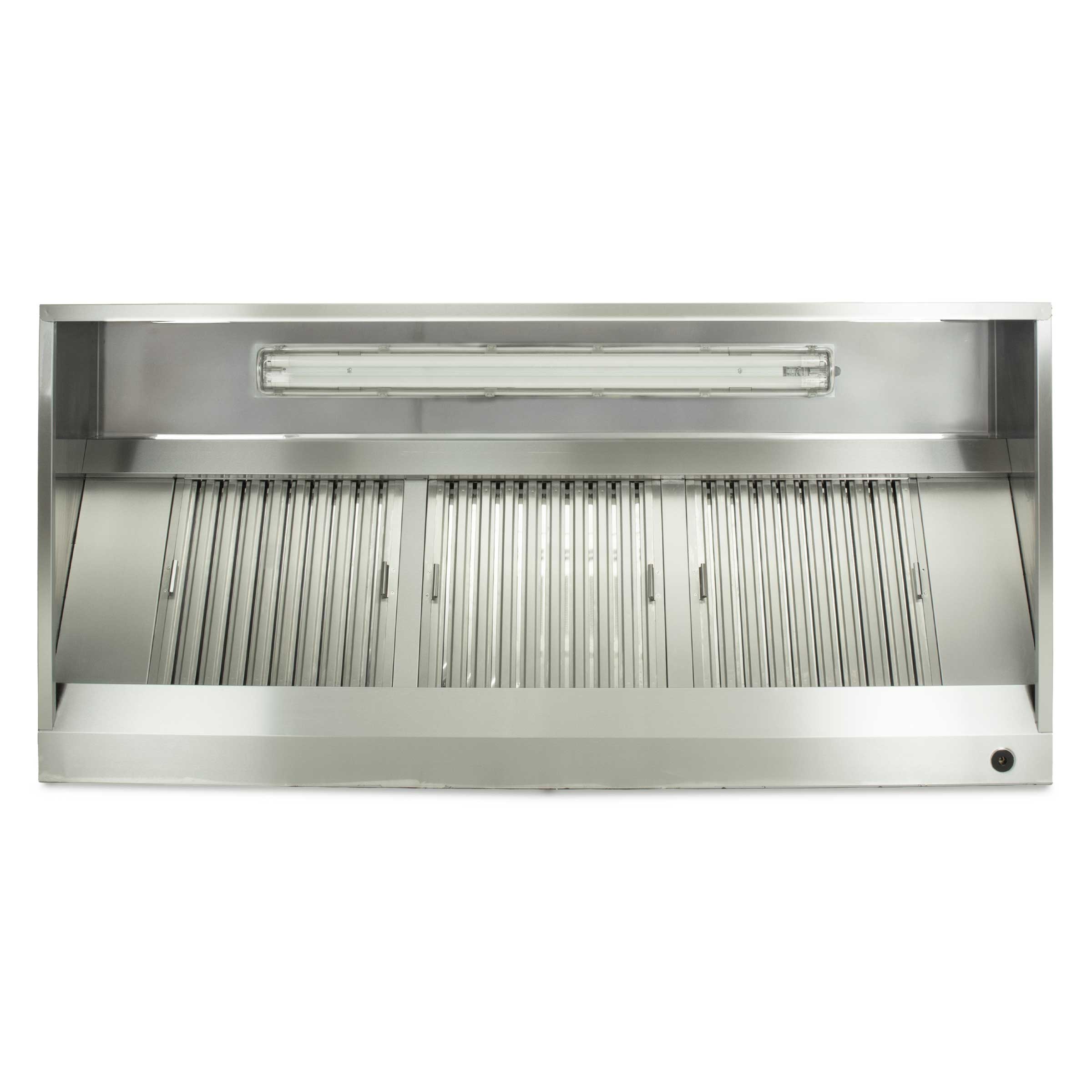 HCB Afzuigkap - doos model - 200 cm - RVS