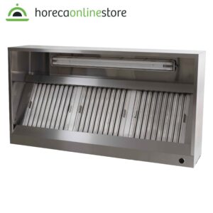 HCB Afzuigkap - doos model - 180 cm - RVS