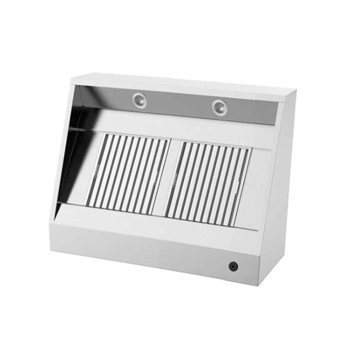 HCB Afzuigkap - schuin model - 120 cm - RVS