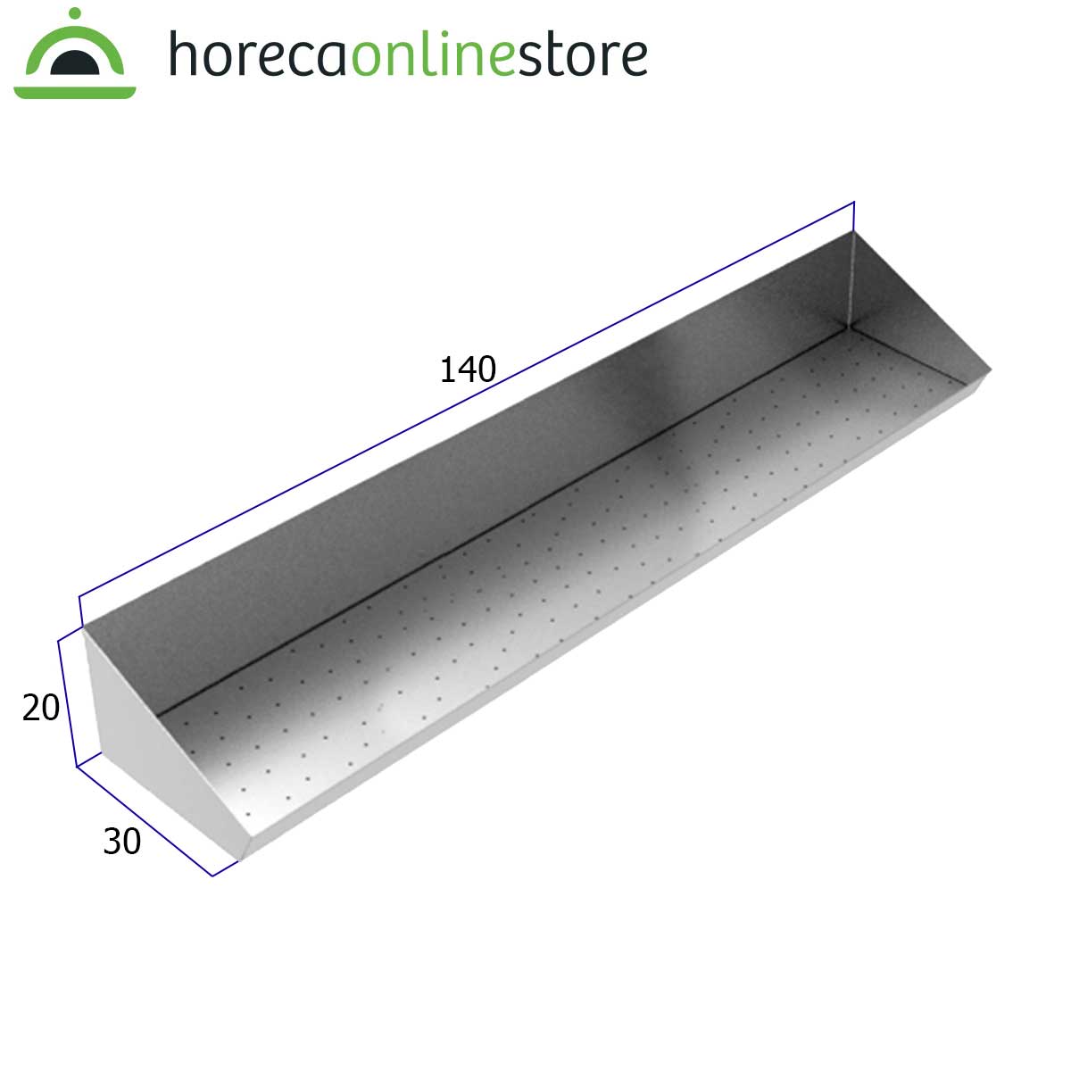 HCB Friet uitschepbak - 140 cm - RVS - Afbeelding 2