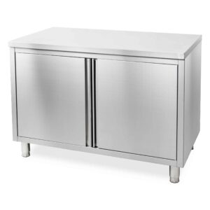 HCB Werkkast - klapdeur - 120 cm - RVS