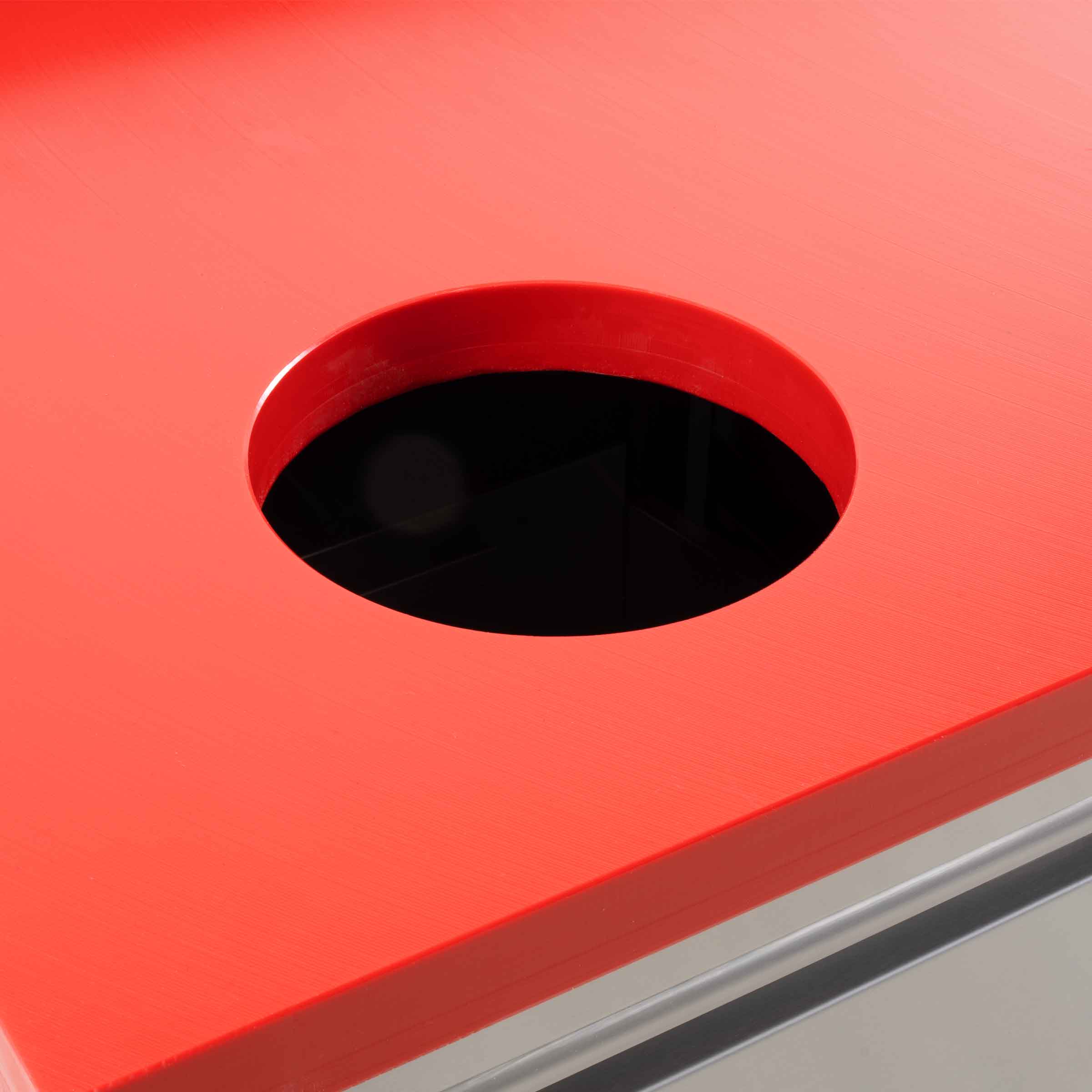 HCB Werkkast - snijtafel - afvalbak - lades - 100 cm - RVS - Polyethylene - Afbeelding 4