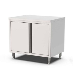 HCB Werkkast - klapdeur - 90 cm - RVS