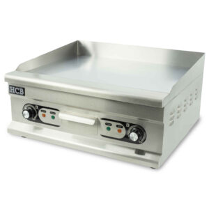 HCB Bakplaat - glad - chroom - 60 cm - 400V - RVS