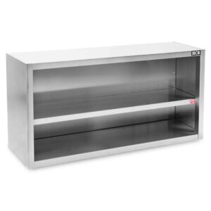 HCB Pro-line Wandkast - open model - 180 cm - RVS