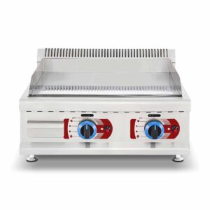 HCB Bakplaat - glad - 65,5 cm - propaan - RVS