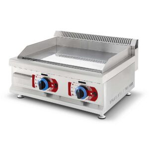 Plancha HCB - lisa - 65,5 cm - propano - acero inoxidable