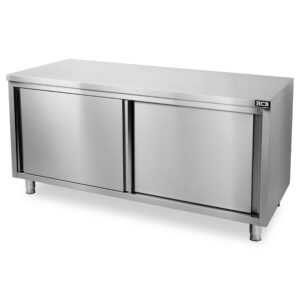 HCB Pro-line Werkkast - schuifdeuren - 160 cm - RVS