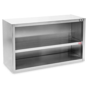 HCB Pro-line Wandkast - open model - 140 cm - RVS