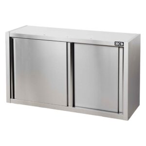 HCB Wandkast - schuifdeur - 120 cm - RVS