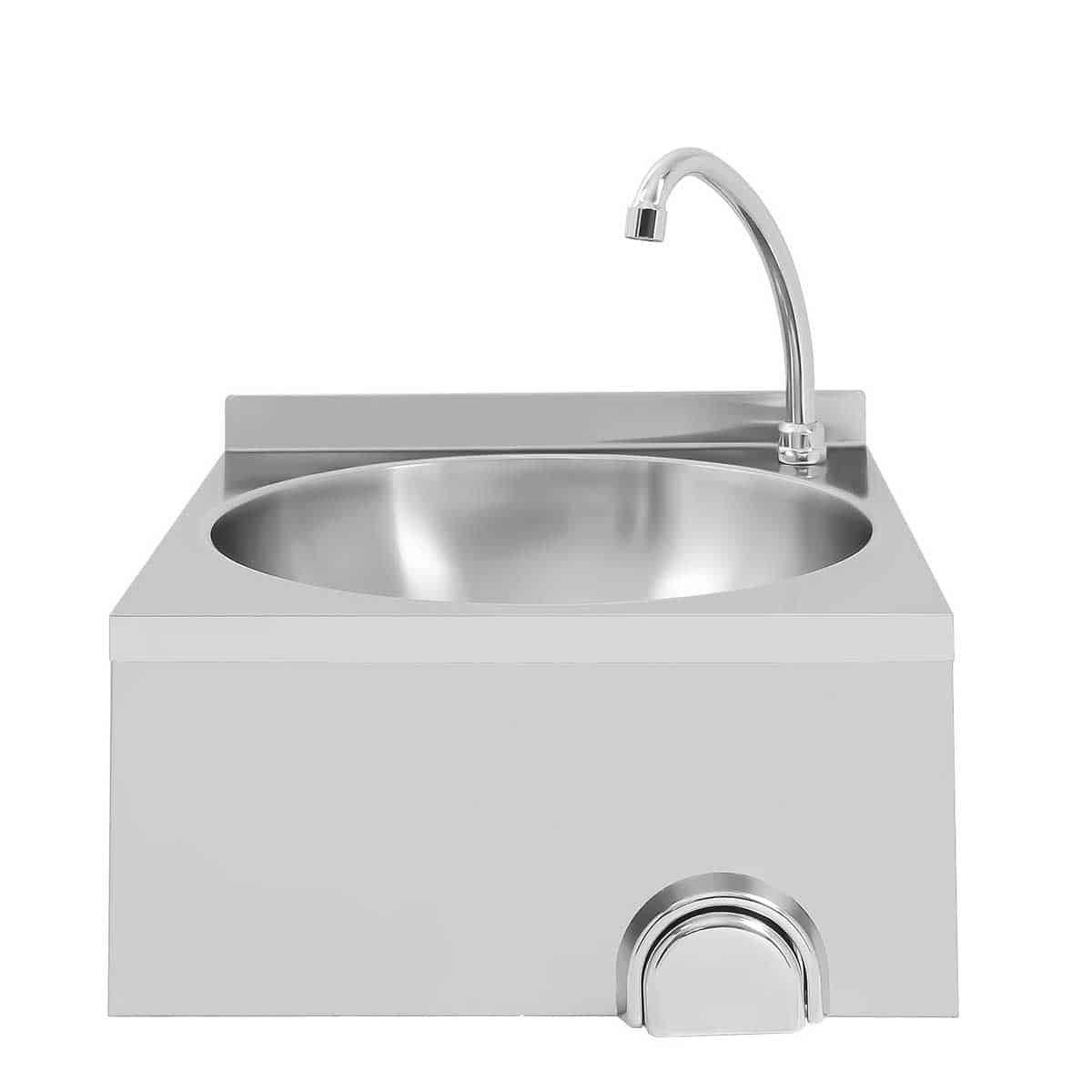 HCB Spoelbak - kniebediening - 40 x 40 cm - RVS