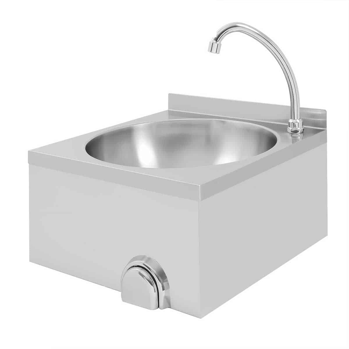 HCB Spoelbak - kniebediening - 40 x 40 cm - RVS - Afbeelding 2