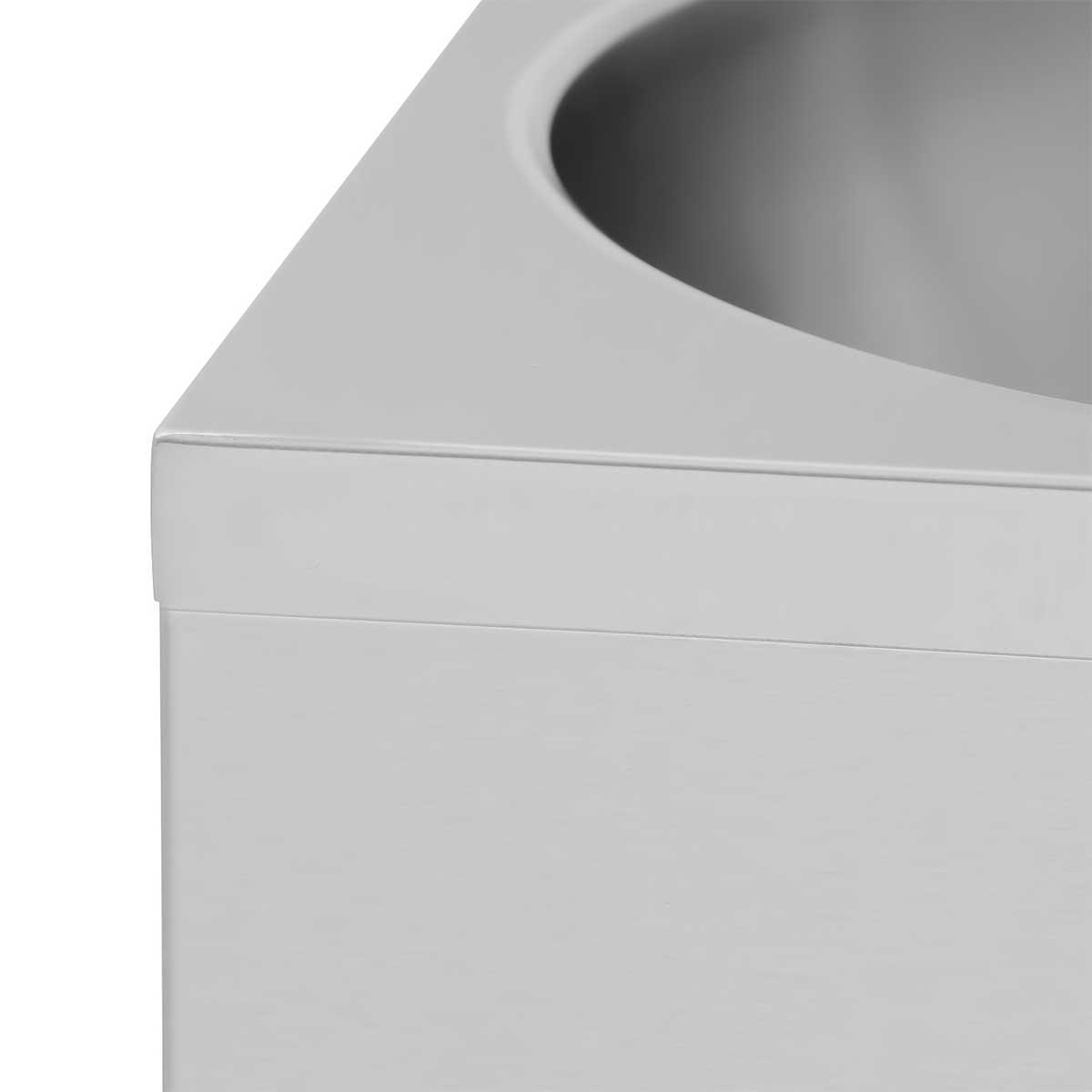 HCB Spoelbak - kniebediening - 40 x 40 cm - RVS - Afbeelding 3