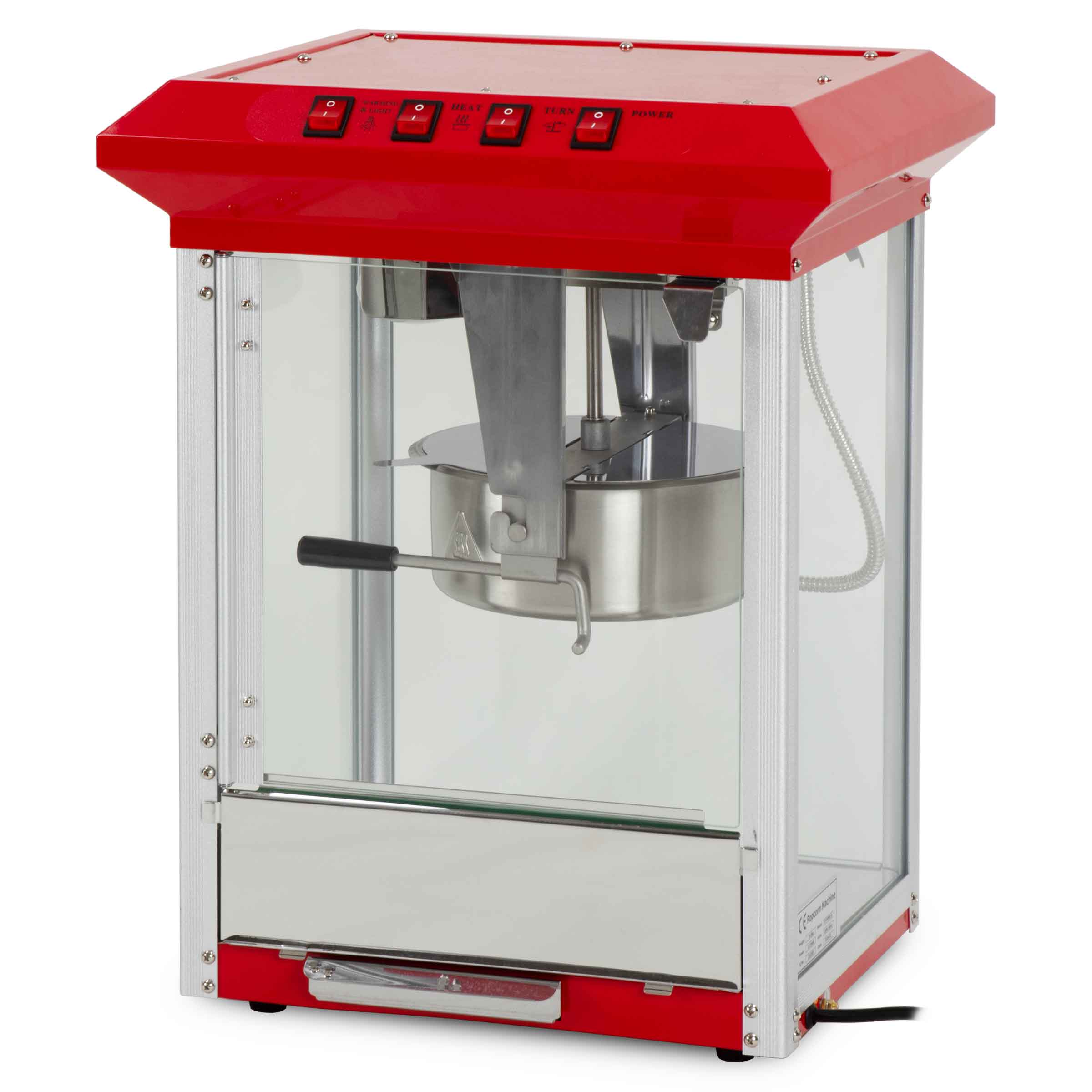 HCB Popcornmachine - compact - rood - 230V