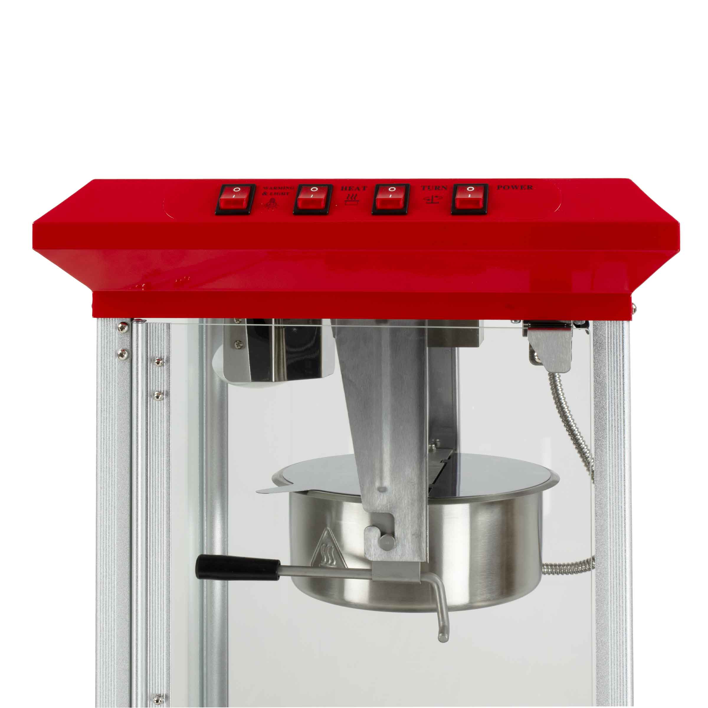 HCB Popcornmachine - compact met onderstel - rood - 230V - Afbeelding 6