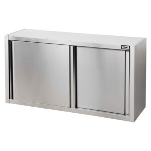 HCB Wandkast - schuifdeur - 140 cm - RVS