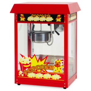 HCB Popcornmachine - luxe - rood - 230V