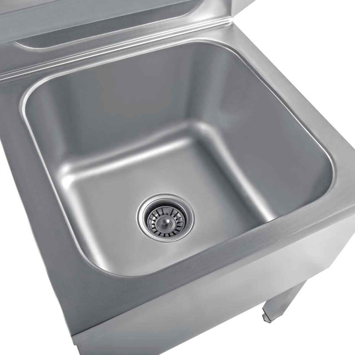 HCB Dubbele wasbak - uitgietbak - 50 cm - RVS - Afbeelding 2