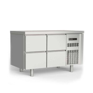 Coreco Koelwerkbank - 4 lades - 134,5 cm - RVS