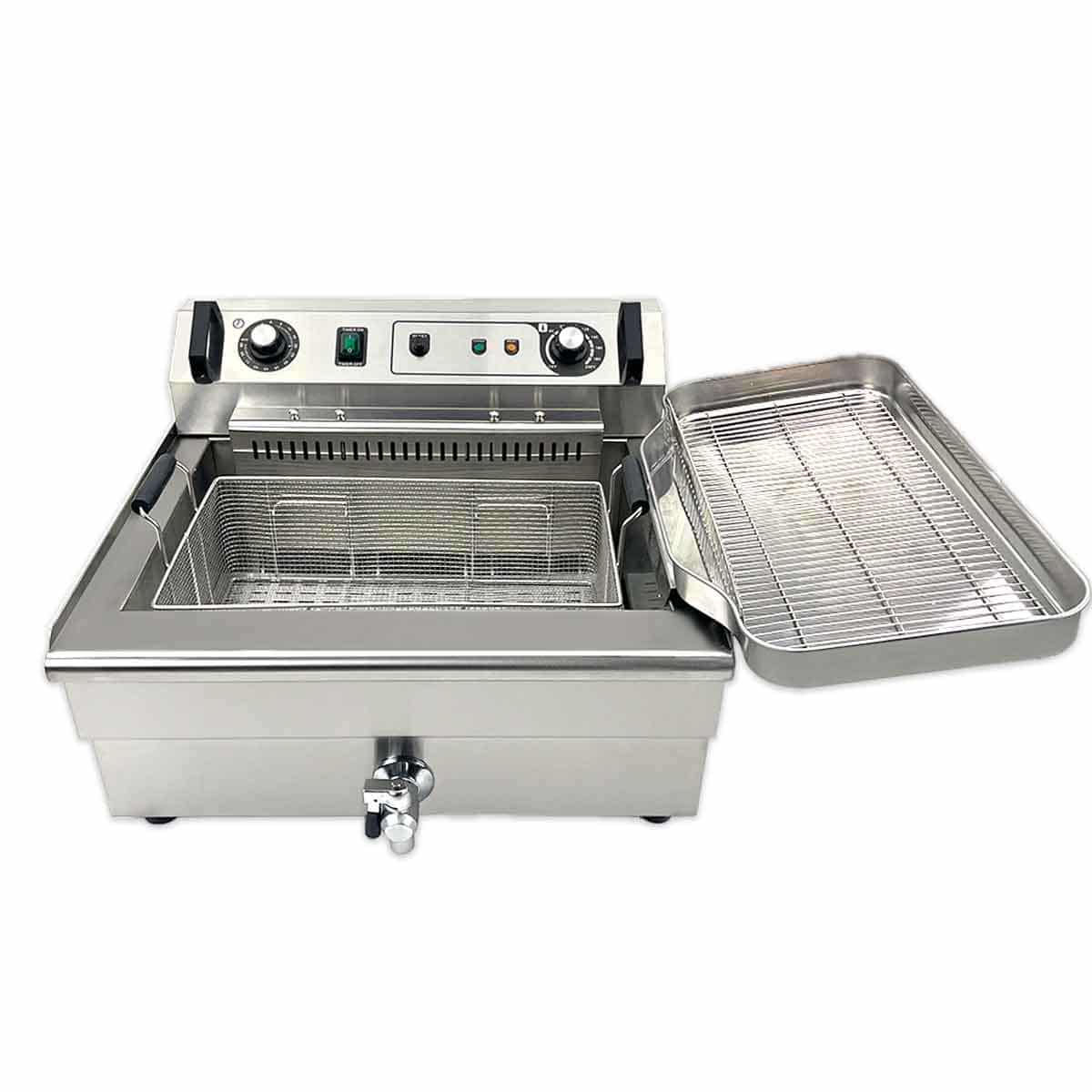 HCB Friteuse - 30 liter - 400V - RVS - Afbeelding 2