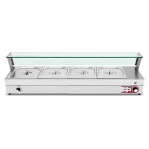 HCB Bain marie - 4 x 1/2 GN - 122 cm - 230V - RVS