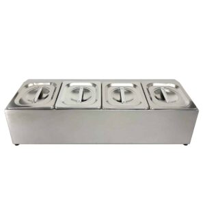 HCB Bakhouder - 4 x 1/6 GN - RVS