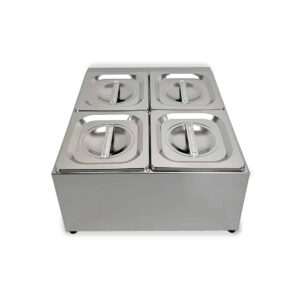 HCB Bakhouder - 4 x 1/6 GN - RVS