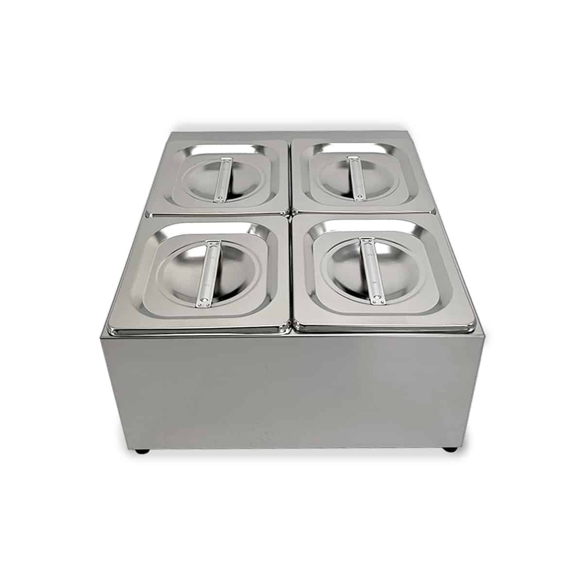 HCB Bakhouder - 4 x 1/6 GN - RVS